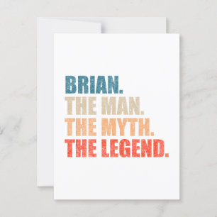 Brian the Man The Myth The Legend Postkarte