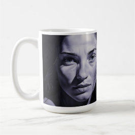 "Brianna Blue" Frauen in Kohle Kaffeetasse