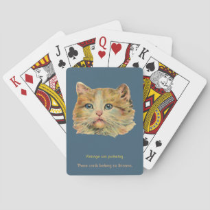 BRIANNA ~ CAT LOVERS ~ VINTAG CAT ~ Ginger ~ Spielkarten