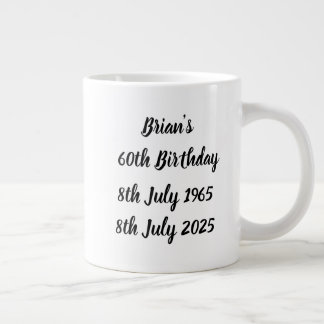 Brians 60. Geburtstagsfeier-Tasse Jumbo-Tasse