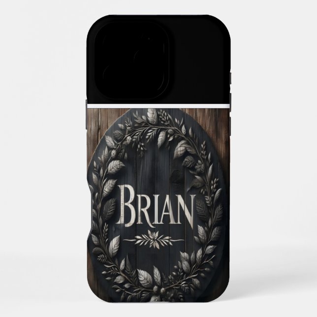 Brians Rustikales Bauernzeichen iPhone Hülle (Rückseite)