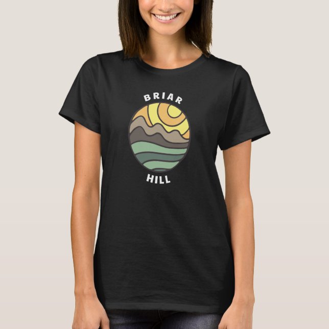 Briar Hill Michigan Mountains MI Vacation Souvenir T-Shirt (Vorderseite)