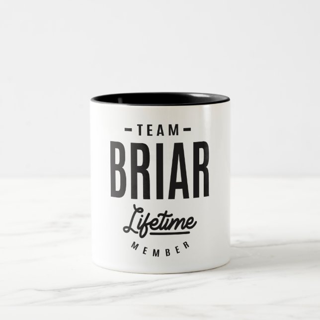 Briar Personalisiert Name Zweifarbige Tasse (Mittel)