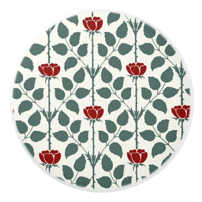 Briar Rose Keramik Knob Keramikknauf (Vorderseite)