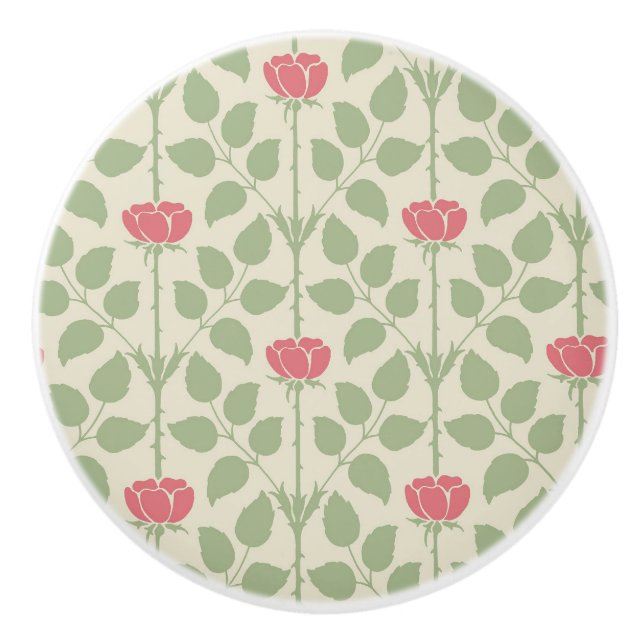 Briar Rose Keramik Knob Keramikknauf (Vorderseite)