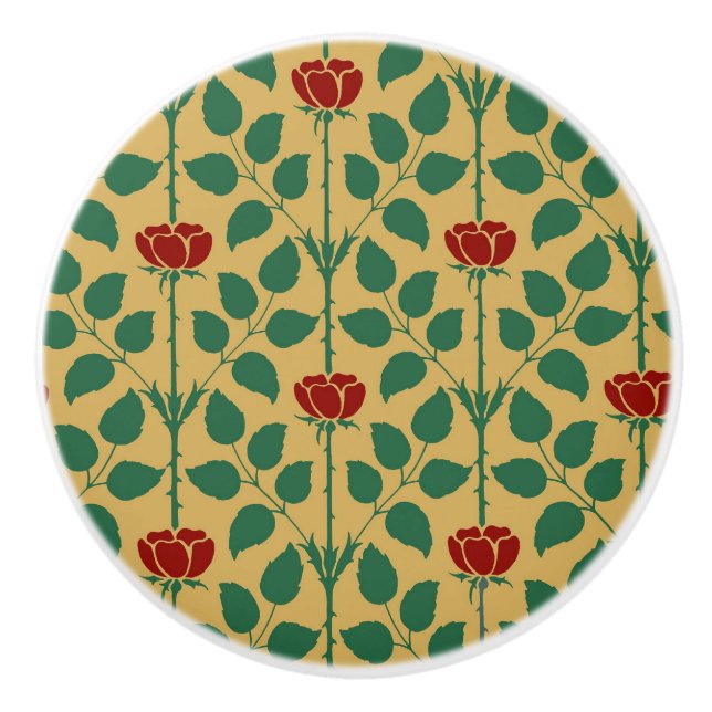 Briar Rose Keramik Knob Keramikknauf (Vorderseite)