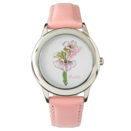 Briar Rose Niedliche Blume Kind Blumenstrauß Girl Armbanduhr