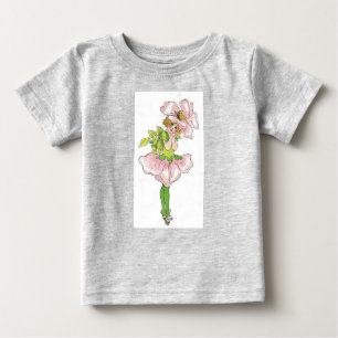 Briar Rose Vintage Niedliche Blume Girl Baby T-shirt