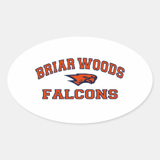 Briar Woods Falcons Ovaler Aufkleber