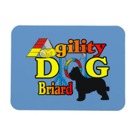 Briard Agility Magnet