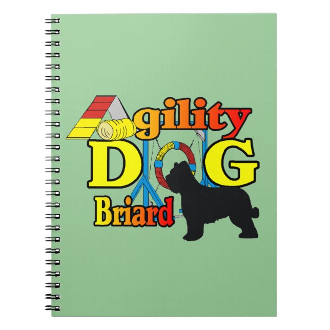 Briard Agility Notizblock (Vorderseite)