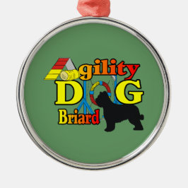 Briard Agility Ornament Aus Metall