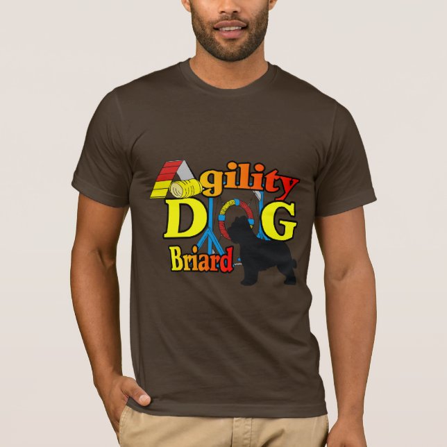 Briard Agility Shirts Geschenke (Vorderseite)