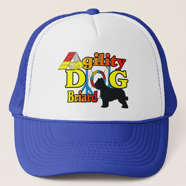 Briard Agility Shirts Geschenke Truckerkappe (Vorderseite)
