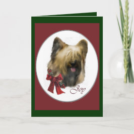 Briard Christmas Geschenke Feiertagskarte