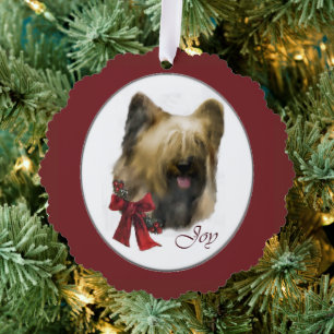 Briard Christmas Geschenke Ornament Karte