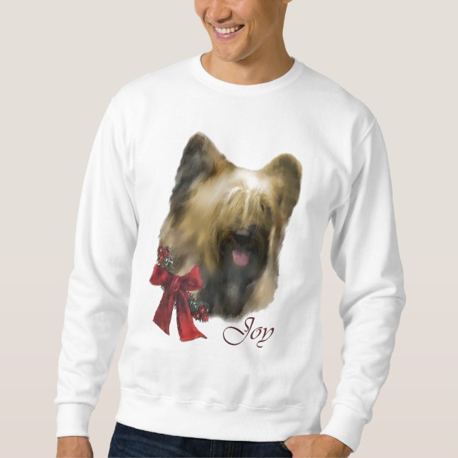 Briard Christmas Geschenke Sweatshirt (Vorderseite)