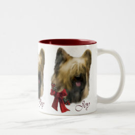 Briard Christmas Geschenke Zweifarbige Tasse