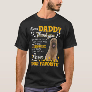Briard Dear Daddy danke dir, dass du mein Vater bi T-Shirt