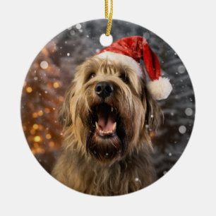 Briard Dog Christmas Keepake Ornament