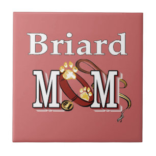 Briard Dog MAMA Fliese