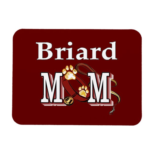 Briard Dog MAMA Magnet (Horizontal)