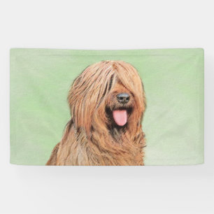 Briard-Gemälde - Süße originelle Hundekunst Banner