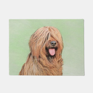 Briard Painting - Niedliche Hundekunst Fußmatte
