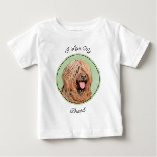 Briard Painting - Niedliche Original Dog Art Baby T-shirt