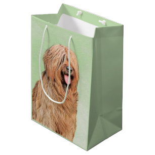 Briard Painting - Niedliche Original Dog Art Mittlere Geschenktüte