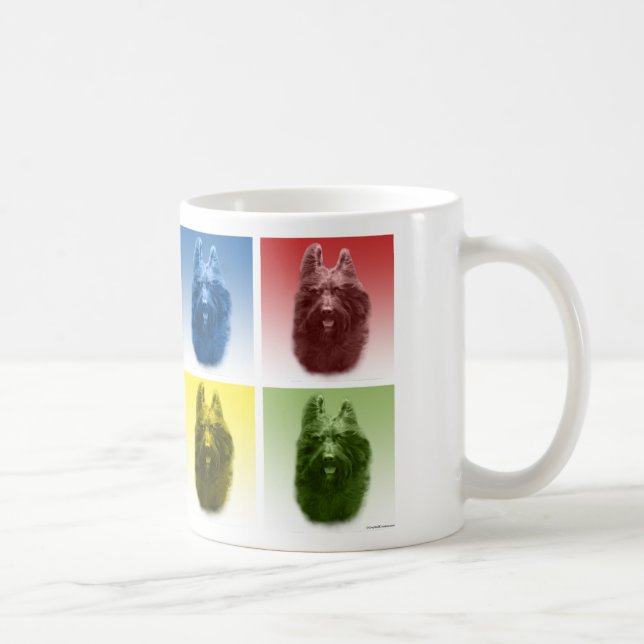 Briard Pop Art Kaffeetasse (Rechts)
