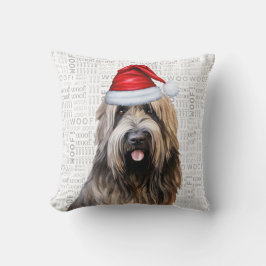 Briard Shepherd Dog Lover Christmas Holiday Kissen