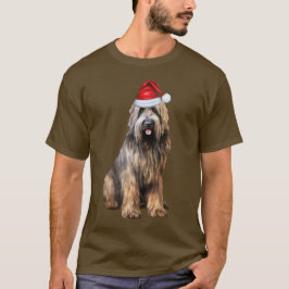 Briard Shepherd Dog Lover Funny Christmas T-Shirt