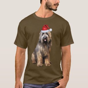 Briard Shepherd Dog Lover Funny Christmas T-Shirt