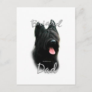Briard Vater 2 Postkarte