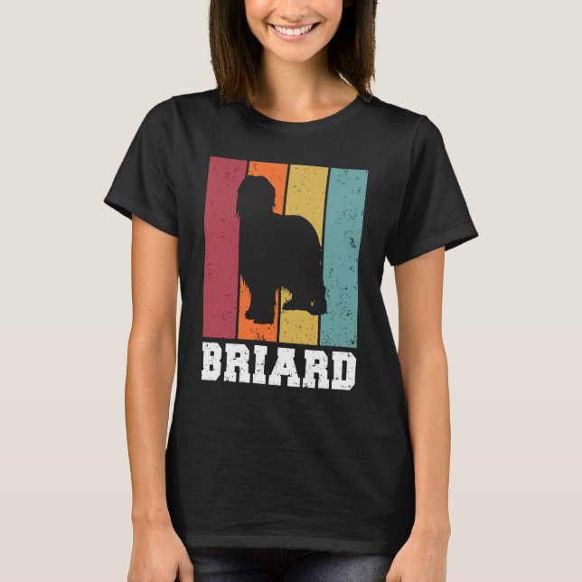 Briard Vintage  1 T-Shirt (Vorderseite)