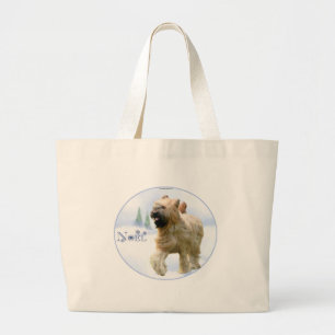 Briard Weihnachten Jumbo Stoffbeutel