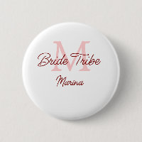 Bribe Stamm Monogramm rotes Brautparty einfache Mi