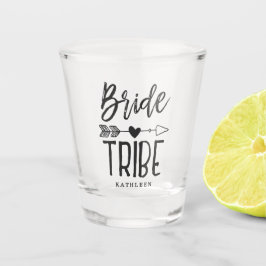 Bribe Tribe Individuelle Name Bridesmaid Schnapsglas