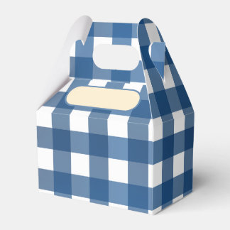 Brich Box Vichy Marine Geschenkschachtel