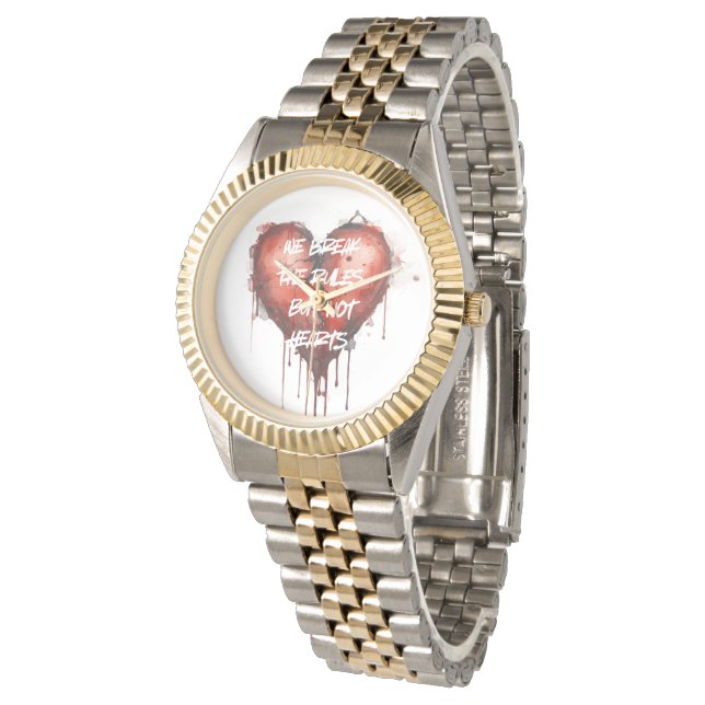 Brich die Regeln Armbanduhr (Schrägansicht)