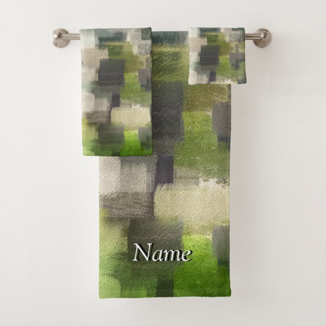 Brick Abstrakt Summer Green Bad Set (Insitu)