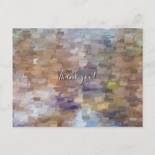 Brick Abstrakt Winter Fall Danke Postcard Postkarte