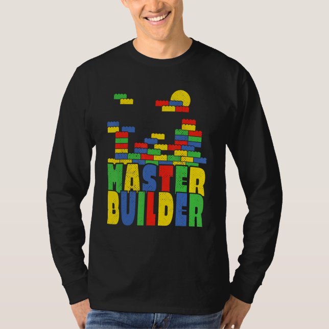 Brick Builder  Blocks Master Builder T-Shirt (Vorderseite)