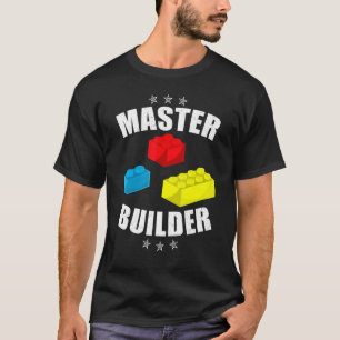 Brick Builder blockt Gebäude Master Builder Toys T-Shirt