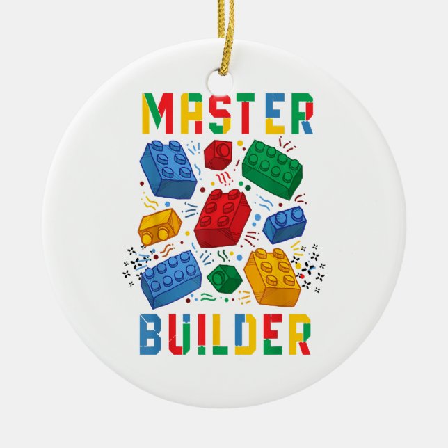 Brick Builder Funny Blocks Gebäude Master Builder Keramik Ornament (Vorne)