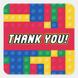 Brick Builder Geburtstagsparty FAVOR STICKER