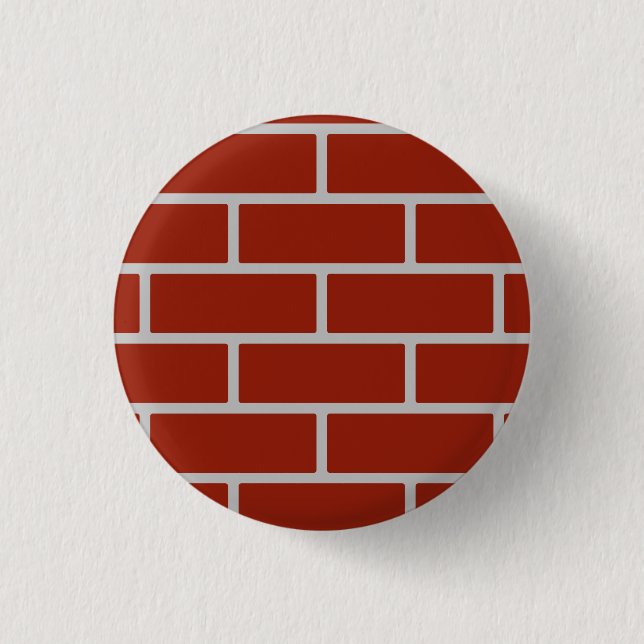 Brick Button (Brick Red & Gray) (Vorderseite)