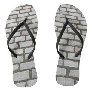 Brick Cobblestone Street Pathway Naturofotografie Flip Flops