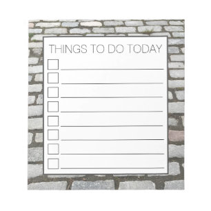 Brick Cobblestone Street Pathway Naturofotografie Notizblock